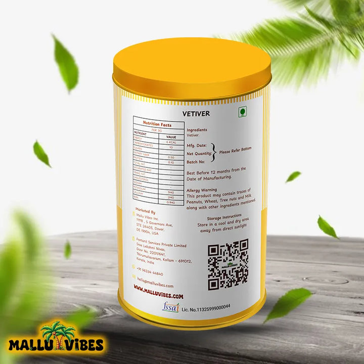 Natural Kerala vetiver roots with a rich, earthy and calming fragrance, malayalam - Organic Kerala ramacham