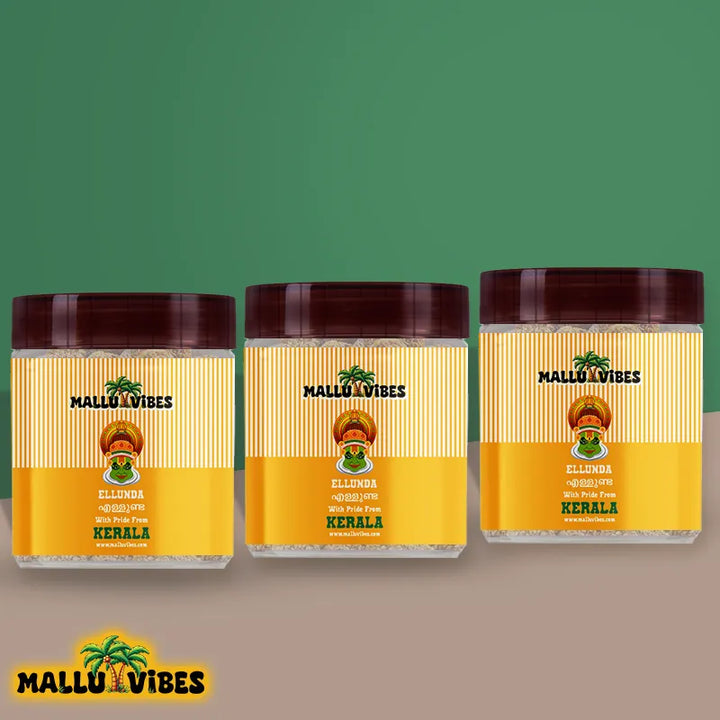 Front view of package design Homemade Kerala snacks Ellunda in a bowl, english - Best Kerala snacks online Ellunda Sesame jaggery balls