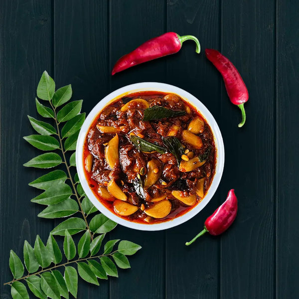 Garlic Pickle (വെളുത്തുള്ളി അച്ചാർ)