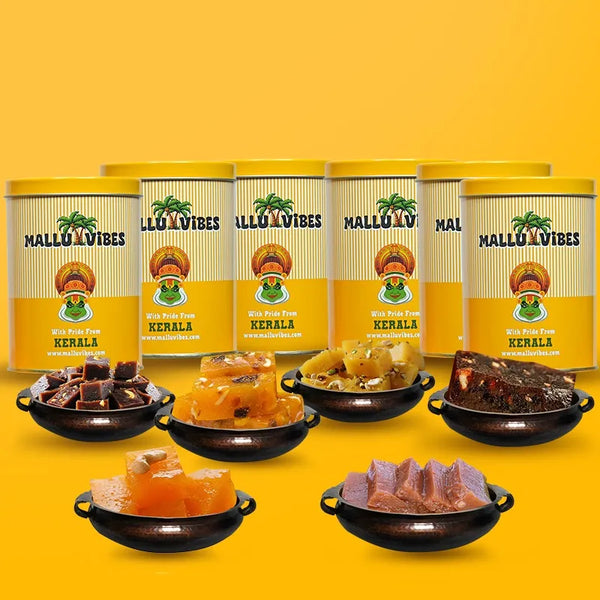 Mallu Vibes Combo Traditional Kerala food for Halwa Combo Freshly Made Kerala snacks and No Preservatives