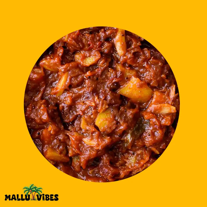 Top view of Homemade Fresh dates lemon pickle No Preservatives, malayalam - Homemade Kerala pickles ethapazham naranga achar