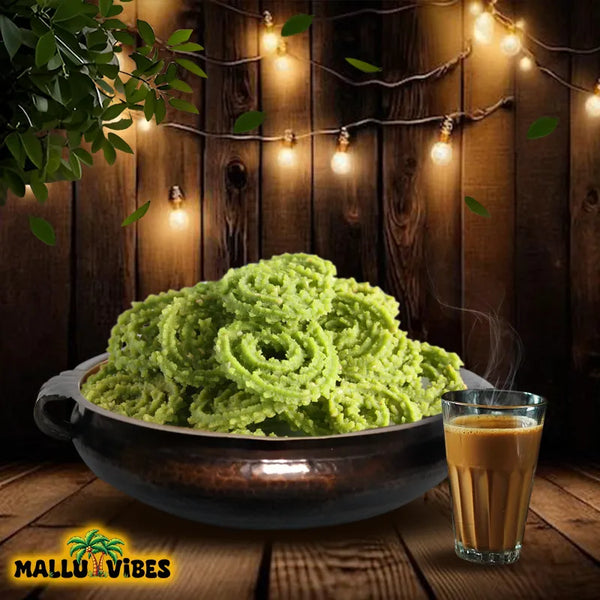 Spinach Murukku (ചീര മുറുക്ക്)