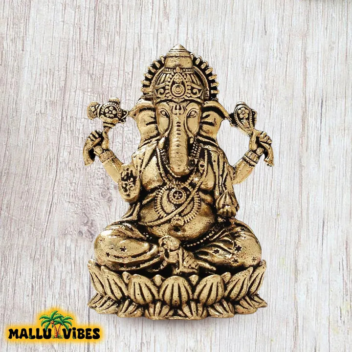 Traditional Kerala art Brass ganapathy statue and Unique Kerala handicrafts