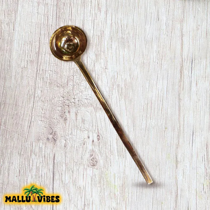 Kerala arts and crafts brass spoon and Free Shipping Worldwide