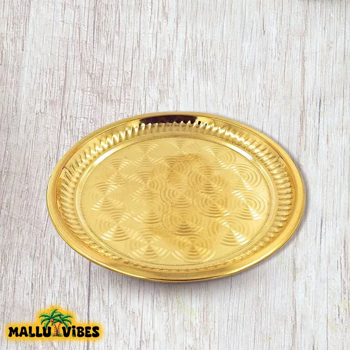 Traditional Kerala art Brass thamboolam thattu and Free Shipping Worldwide